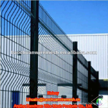 Panel de cerca de malla de alambre soldado 3d revestido de PVC